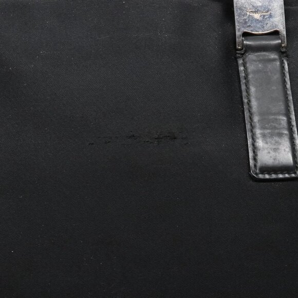 Salvatore Ferragamo Hand Bag Nylon Black Auth cl500 - Picture 6 of 16